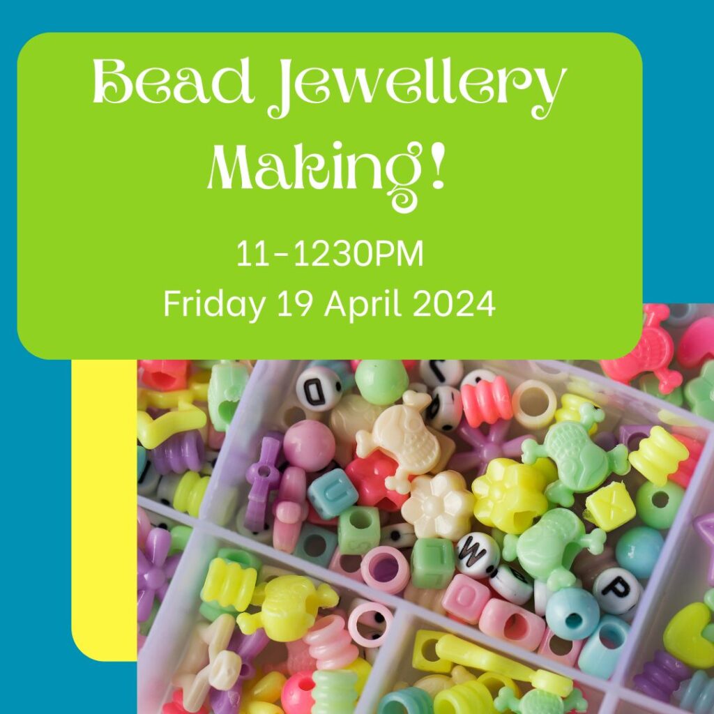 Bead jewellery making class for children