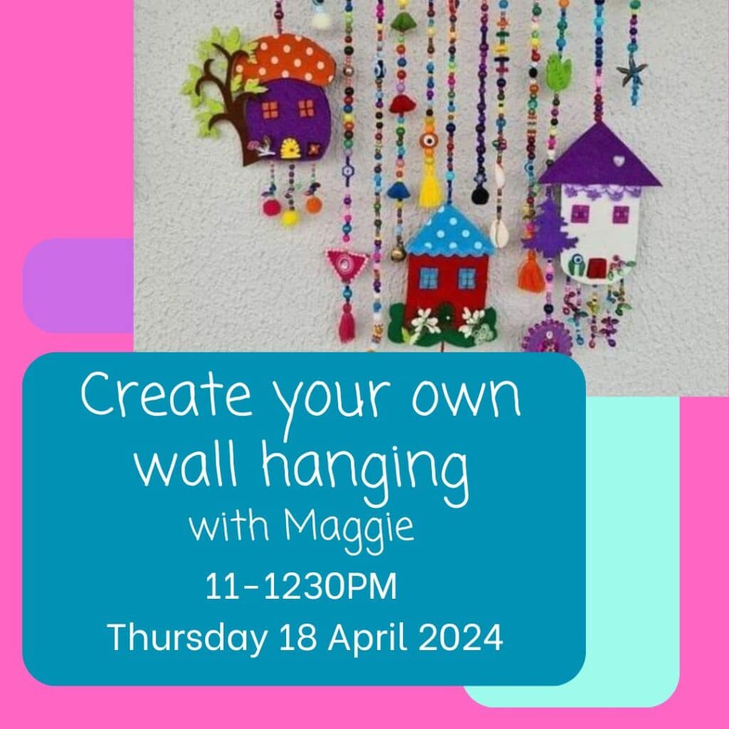 Make your own wall hangings art class with Maggie Deall