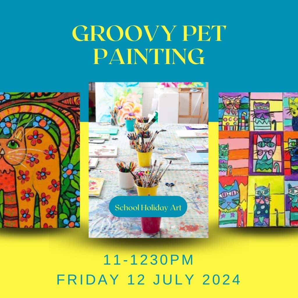 Groovy Painted Pets | School Holiday Art Class