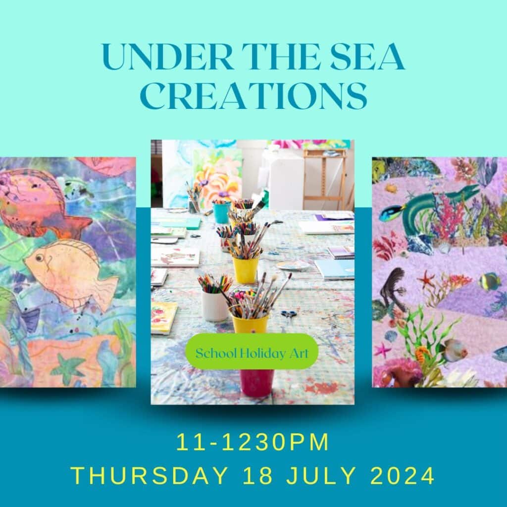 Under the sea creations | School Holiday Art Class
