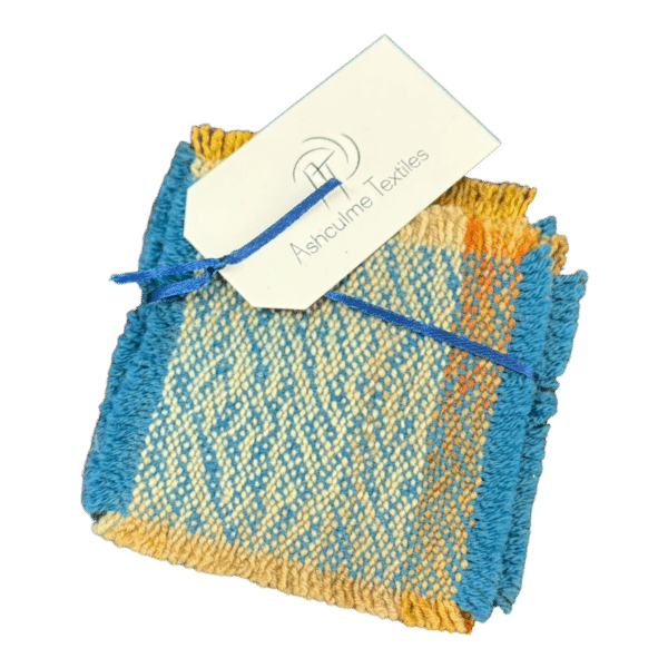 Azure Sky Coaster Set | Alpaca & Silk by Australian artist Fiona Durman