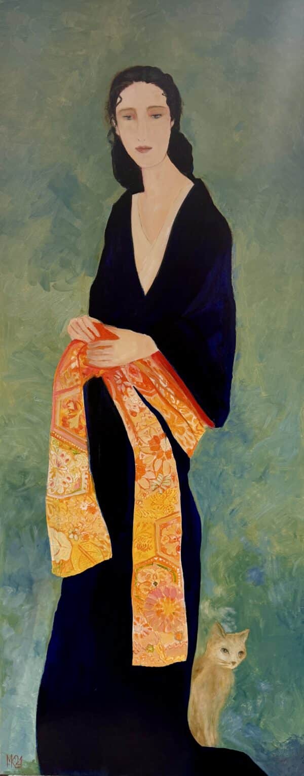 Lady with Brocade Obi